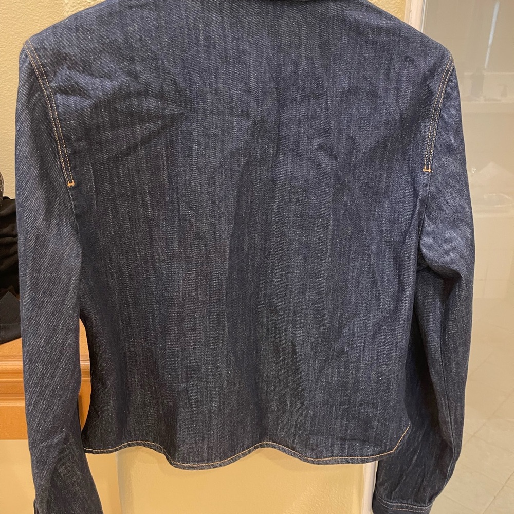 H&M Blue Denim Button-Up Blouse - Picture 2 of 2